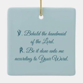 Mary uit de aankondiging van F. Lippi (Detail; M 0 Keramisch Ornament