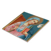 Mary uit de aankondiging van F. Lippi (Detail; M 0 Tegeltje (Zijkant)