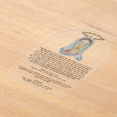 Mary Undoer of Knots Acrylic Prayer Card Acryl Uitnodigingen (Laagn)