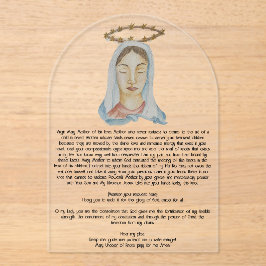 Mary Undoer of Knots Acrylic Prayer Card Acryl Uitnodigingen