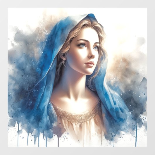 Mary Virgin Jesus Raamsticker (Vel)