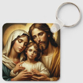 Mary Virgin Jesus Sleutelhanger (Achterkant)