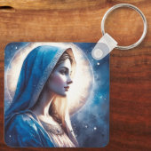 Mary Virgin Jesus Sleutelhanger (Achterkant)