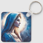 Mary Virgin Jesus Sleutelhanger (Achterkant)