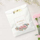 MARY Watercolor Roos Smaragdgroen Bedankzakje (Gezegeld)