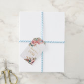 MARY Waterverf Roos Emerald Green Cadeaulabel (Met Touw)