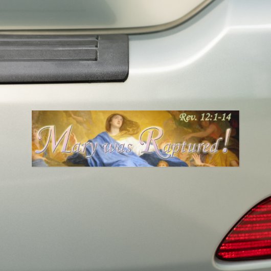Mary werd verkracht Bumpersticker (Op auto)