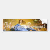 Mary werd verkracht Bumpersticker (Voorkant)