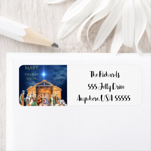 Mary, wist je dat het Geboortedatum-label Etiket (Insitu)