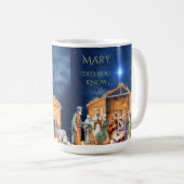 Mary, wist je dat het kerststal Mok was? (Voorkant rechts)