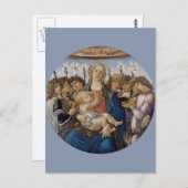 Mary with Child and Singing Angels van Botticelli Briefkaart (Voorkant / Achterkant)