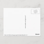 Mary with Child and Singing Angels van Botticelli Briefkaart (Achterkant)