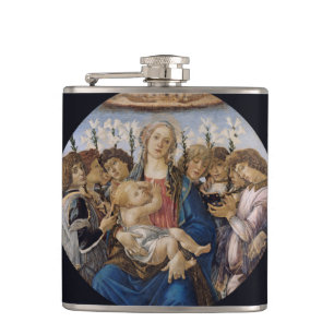 Mary with Child and Singing Angels van Botticelli Heupfles