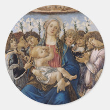 Mary with Child and Singing Angels van Botticelli