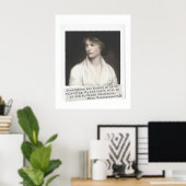 Mary Wollstonecraft Quote - Grote vrouwen in de ge Poster (Thuiskantoor)
