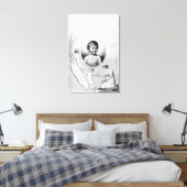 Mary Wollstonecraft Shelley als kind Canvas Afdruk (Insitu (Slaapkamer))