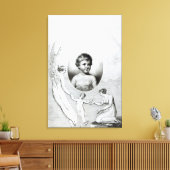 Mary Wollstonecraft Shelley als kind Canvas Afdruk (Insitu (Woonkamer))