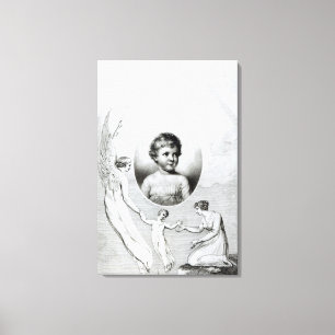 Mary Wollstonecraft Shelley als kind Canvas Afdruk