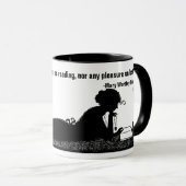 Mary Wortley Montagu Quote over lezen Mok (Voorkant rechts)