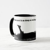 Mary Wortley Montagu Quote over lezen Mok (Voorkant links)