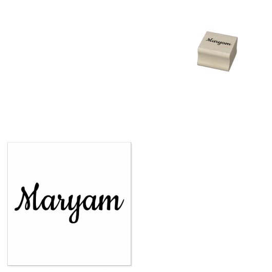 Maryam naamstempel rubberstempel (Gestempeld)