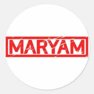 Maryam Stamp Ronde Sticker