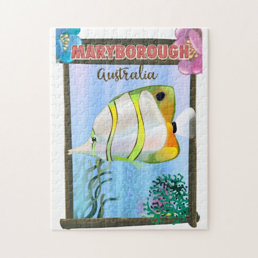 Maryborough Australia Tropical reisposter Legpuzzel (Verticaal)