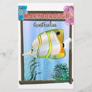 Maryborough Australië Tropische reisposter Briefpapier