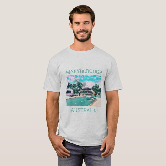 Maryborough Queensland Australië reizen T-shirt (Voorkant volledig)