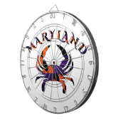 Maryladn Crab Flag Oranje en Paars Dartbord (Voorkant Rechts)