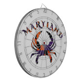 Maryladn Crab Flag Oranje en Paars Dartbord (Voorkant Links)