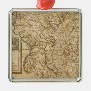Maryland 3 metalen ornament