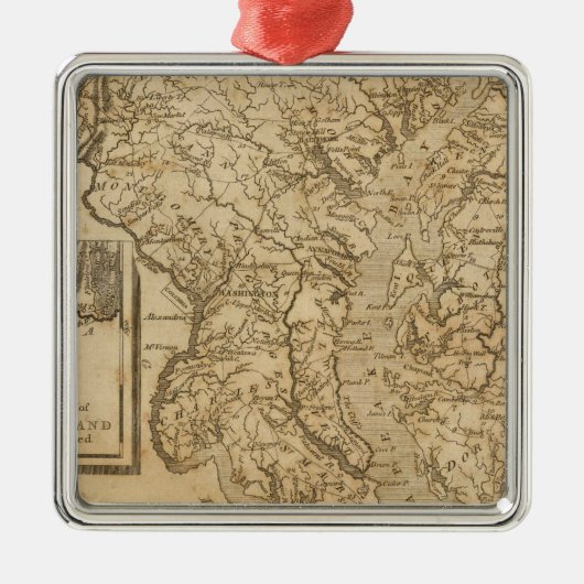 Maryland 3 metalen ornament (Voorkant)