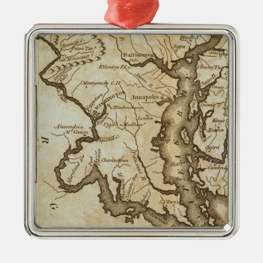 Maryland 4 metalen ornament (Voorkant)