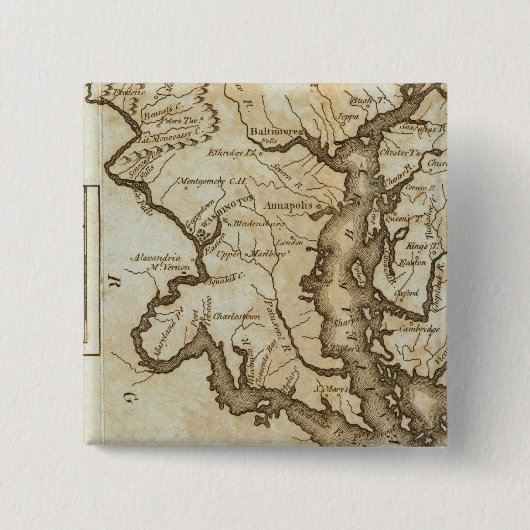 Maryland 4 vierkante button 5,1 cm (Voorkant)