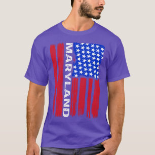 Maryland Amerika vlag T-shirt