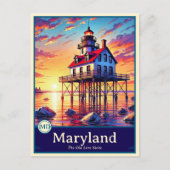 Maryland | Anime Style Cel Shaded Briefkaart (Voorkant)