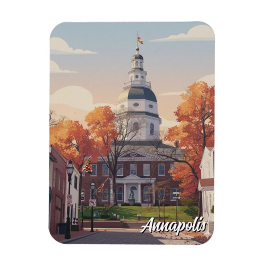Maryland Annapolis Reis Magneet (Verticaal)