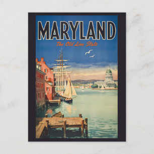Maryland Annapolis Schilderachtige Illustratie Rei Briefkaart