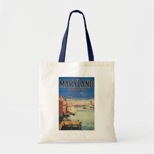 Maryland Annapolis Schilderachtige Illustratie Rei Tote Bag