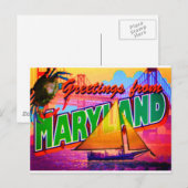 Maryland Ansichtkaart Briefkaart (Voorkant / Achterkant)