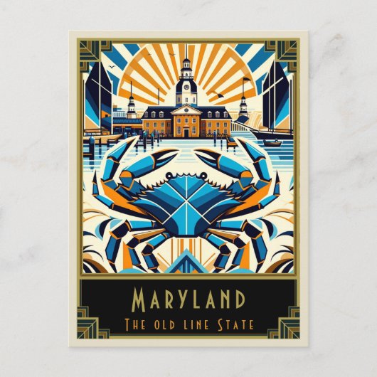 Maryland | Art. Deco Briefkaart (Voorkant)