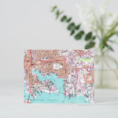 Maryland Baltimore  kaart (Staand voorkant)