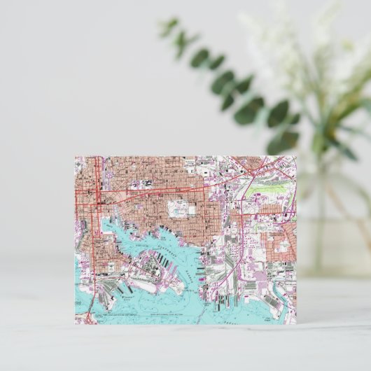 Maryland Baltimore  kaart (Staand voorkant)