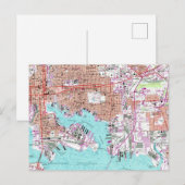 Maryland Baltimore  kaart (Voorkant / Achterkant)