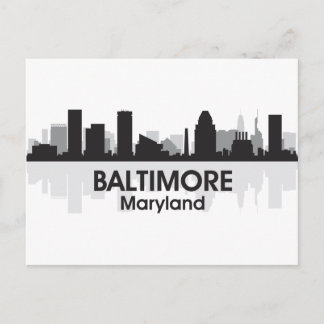 Maryland Baltimore Skyline Briefkaart