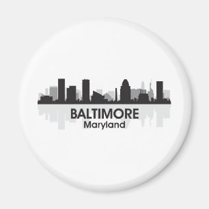 Maryland Baltimore Skyline Magneet