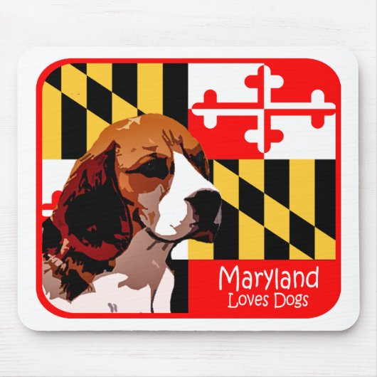 Maryland Beagle Muismat (Voorkant)
