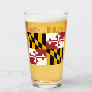 MARYLAND BEER GLASS GLAS