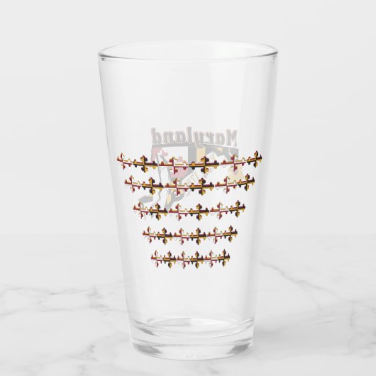 Maryland Beer Glass Glas (Achterkant)